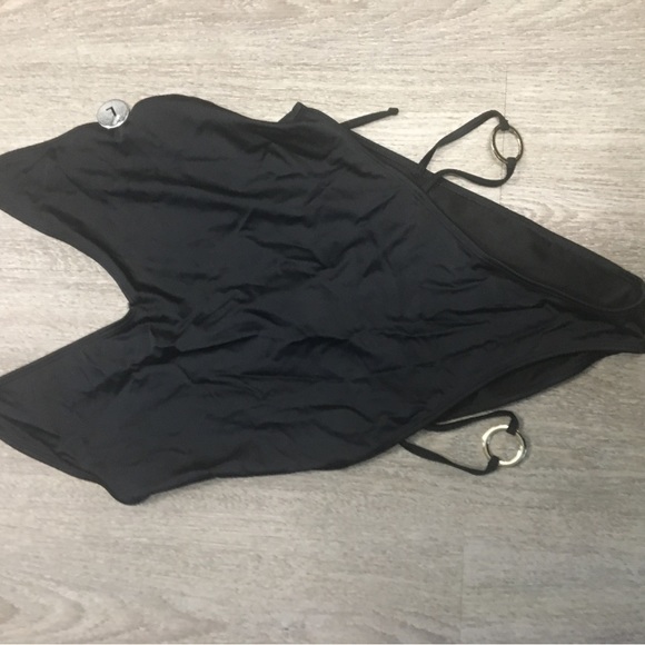 Black Strappy One piece Bathing Suit - Picture 3 of 5